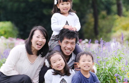 自然の中で親子撮影会